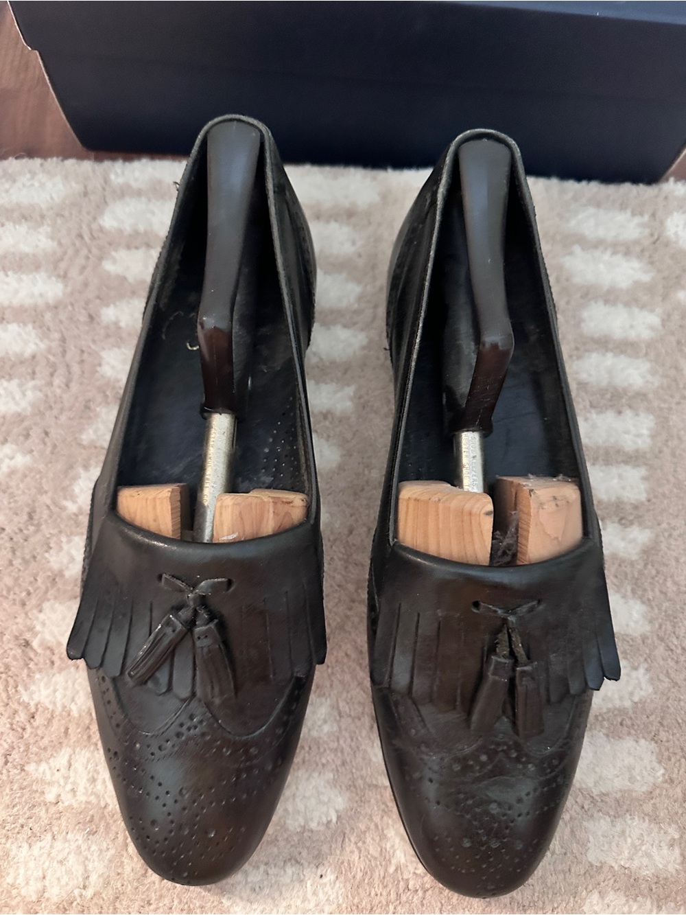 Men’s Sperry Dark Brown Leather Tassel Kiltie Loafers. Sz. 8 1/2 M